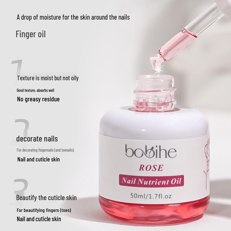 Large Bottle Nail Care Oil: Nourishing Cuticle Oil with Plant Fragrance for Moisturizing, Anti-Splitting, and Dead Skin Removal.