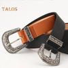 Women Retro Belt Solid Color Faux Leather Waistband Adjustable Length Multi Holes Design Jeans Belt Costume Accessories