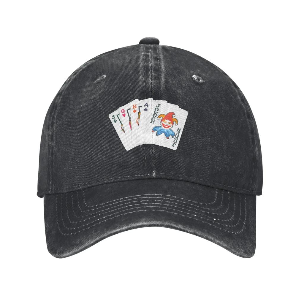 Balatro Game Card Joker Washed Baseball Cap Casual Sun Trucker Summer Men Women Kpop Rock Snapback Cap