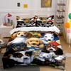 Dogs and Flowers Pattern. Bedding Sets Duvet Cover Sets Duvet Covers Pillowcases(1 * Duvet Cover 2 * Pillowcases Without Duvet Insert)