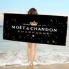 Brand M-Moet C-Chandon Pătură din Microfibră Prosoape de Plajă cu Uscare Rapidă Imprimare Supradimensionată Pătură Prosop Super Absorbantă pentru Piscină