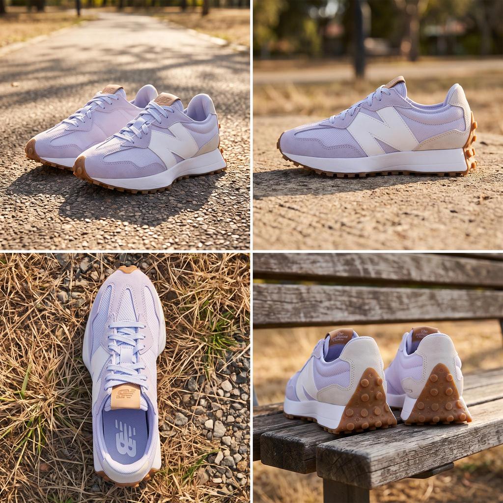New Balance 327 Violet Haze Zapatillas para Mujer Morado Nuez de Macadamia WS327RC
