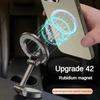 Suporte Magnético Dobrável de Liga para Celular de Carro Compacto para Mac-Safe Suporte Magnético de Carro Ajustável 360° para iPhone 15 14 13 12 Pro