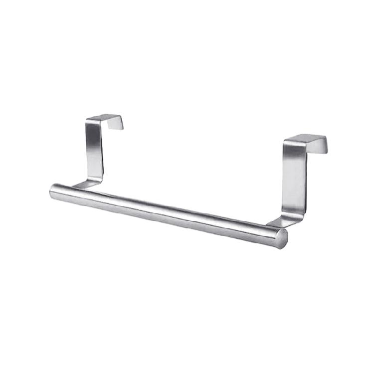 Kitchen Cabinet Towel Rag Rack Stainless Steel Hanging Holder Dishcloth Hanger Bathroom Single Rod Towel Rack Enduring S
