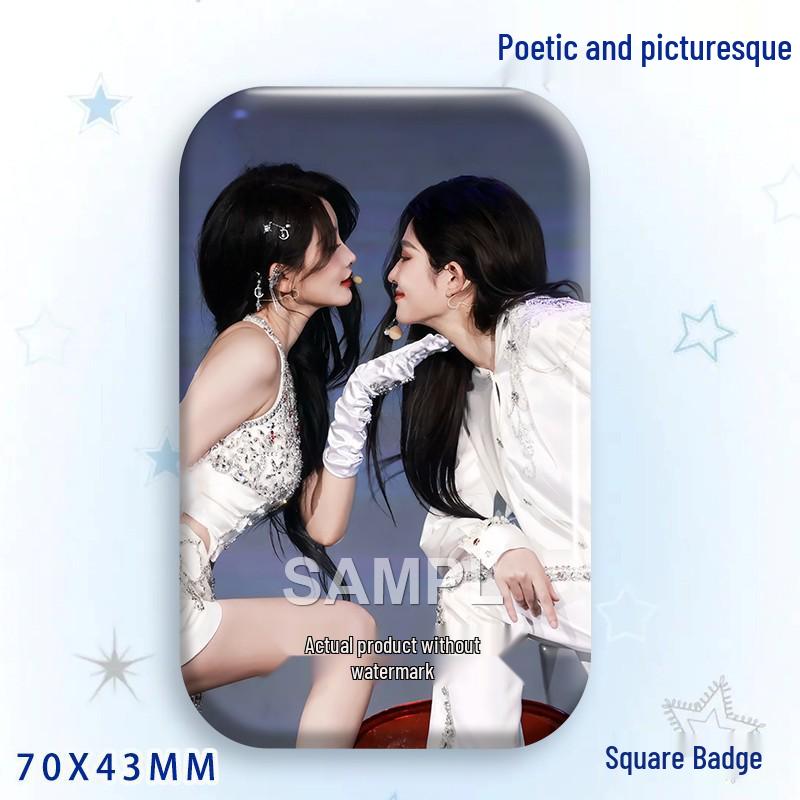Yi CP Concert Support: Poetry & Painting Acrylic Keychain, Bag Brooch, Star Badge Ornament