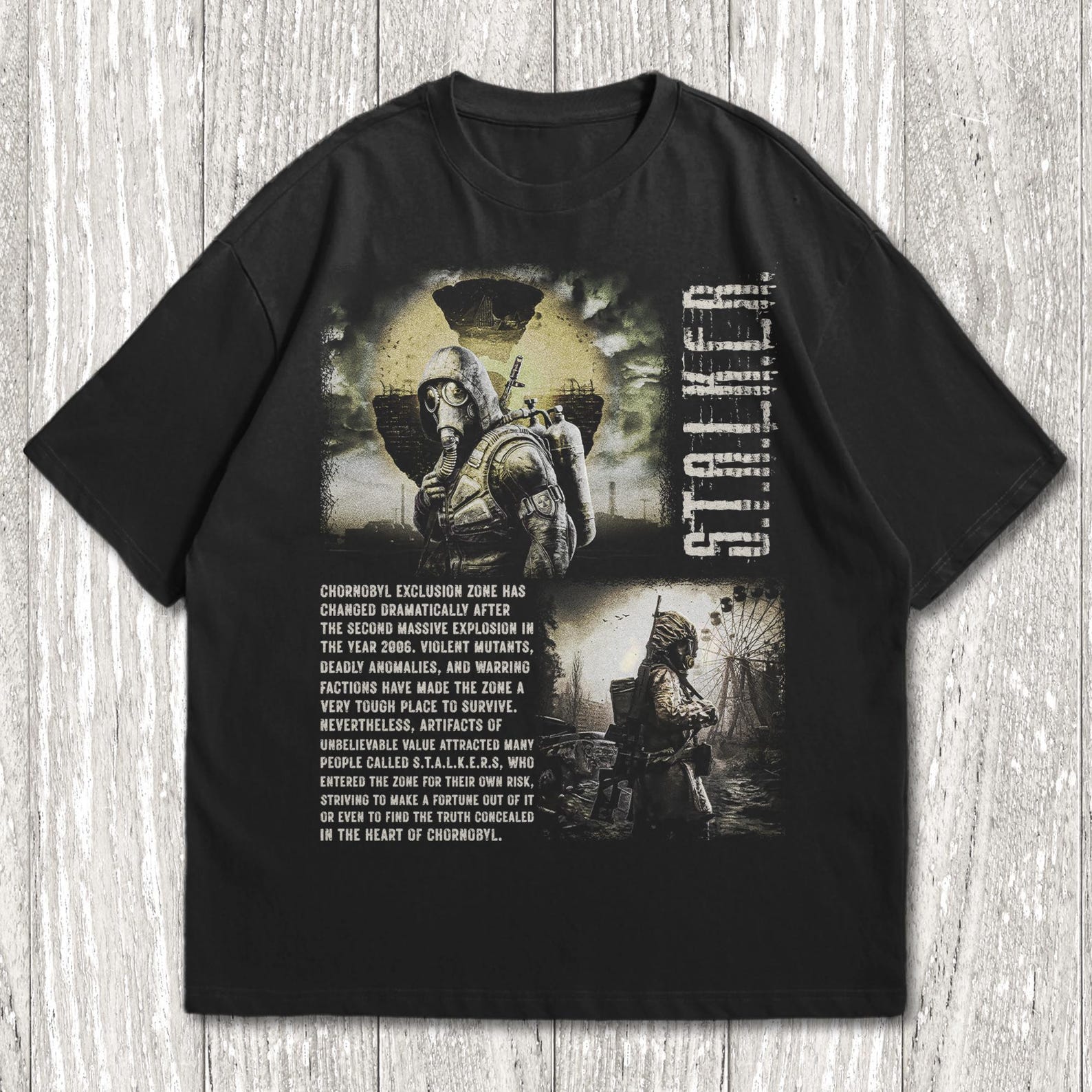 Stalker 2 Heart of Chornobyl T-Shirt, Stalker Game T-Shirt, unisex Sizes 2XL