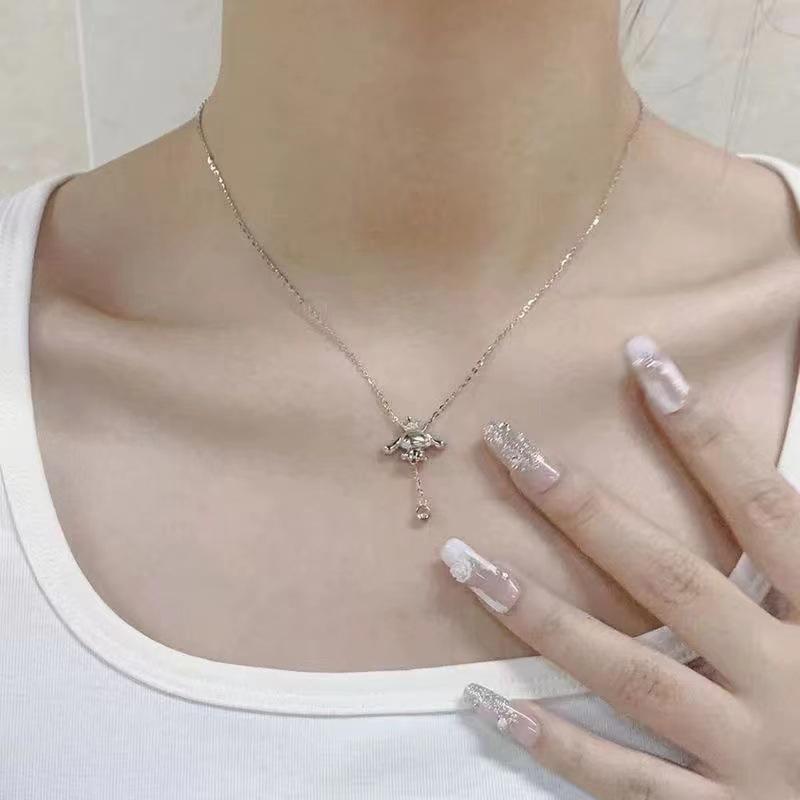 Cartoon Cute Tassel Chain Necklace Anime  Ladies Chain Pendant Jewelry