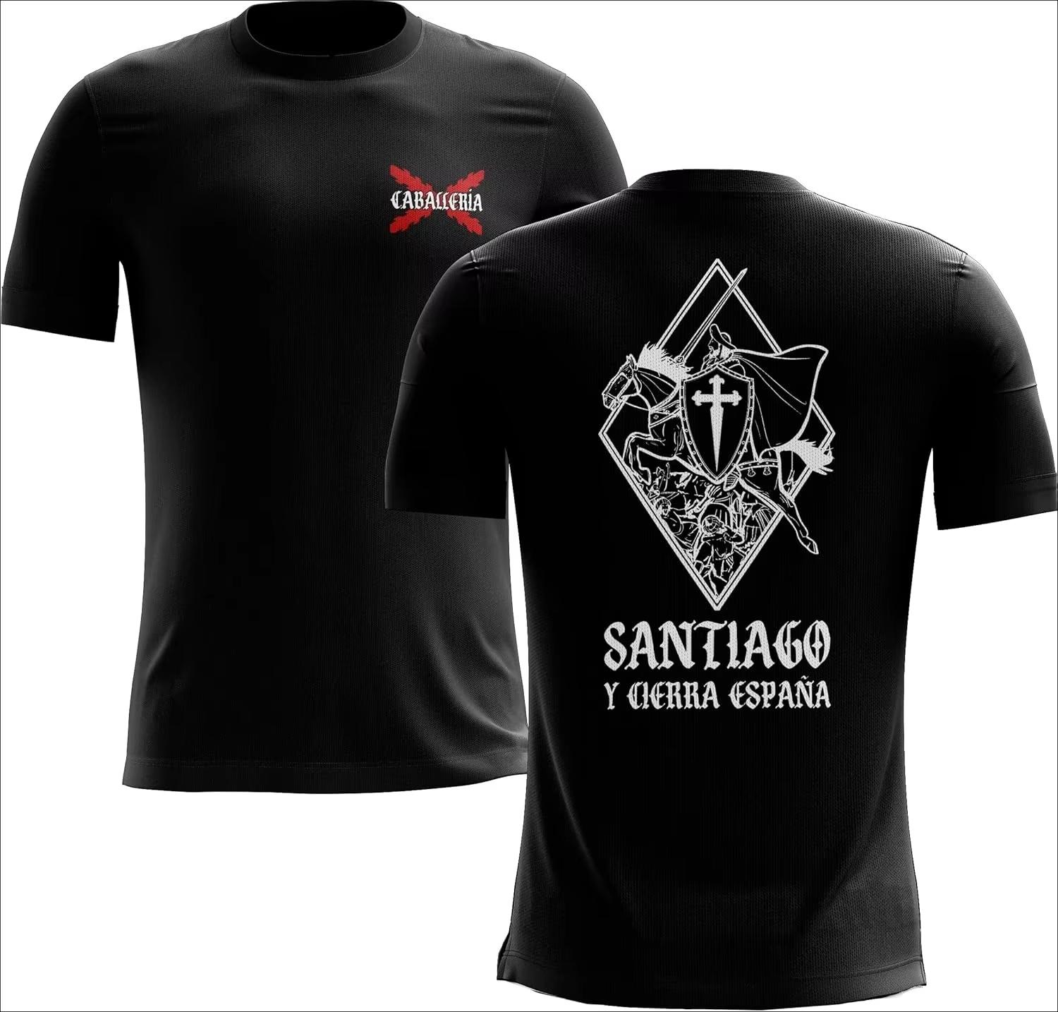 Knight Templar Cross Santiago Spain Men Cotton TShirt Casual Sporty Hipster - Men s Summer Cotton Graphic Tee S разноцветный