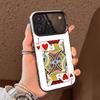 Poker playing cards  Phone Case For iPhone 17 16 15 14 13 12 11 Pro Max Plus Silver candy Matte Cover