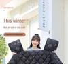 Electric Vehicle Windshield Cover: Thick, Waterproof, Velvet for Winter & Windproof for Autumn - Ideal for Battery Motorcycles