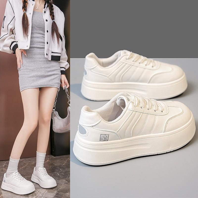 

Forrest Gump training shoes little white shoes women s 202 spring and autumn new thick-soled retro board shoes heightening versatile sports and leisu 35