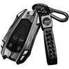 Zinc Alloy Car Key Case Cover Shell Fit for Changan Fit for Unit UNIK CS35PLUS CS55 Plus CS75 Oshan X7 X5(B Grey Keychain)