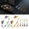 Fashionable Skull Bracelet Ring Earrings Handmade Jewellery Set Unisex Jewelry Fashion Accessories for Women and Men
