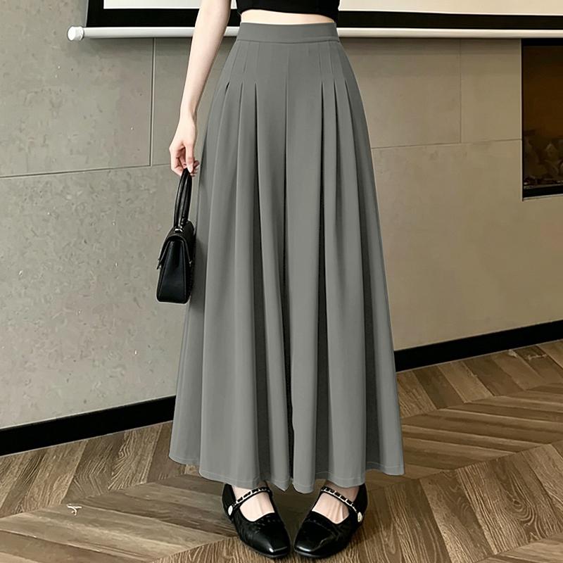 ZANZEA Women Casual Elastic Waist Solid Color Loose Wide Leg Pants