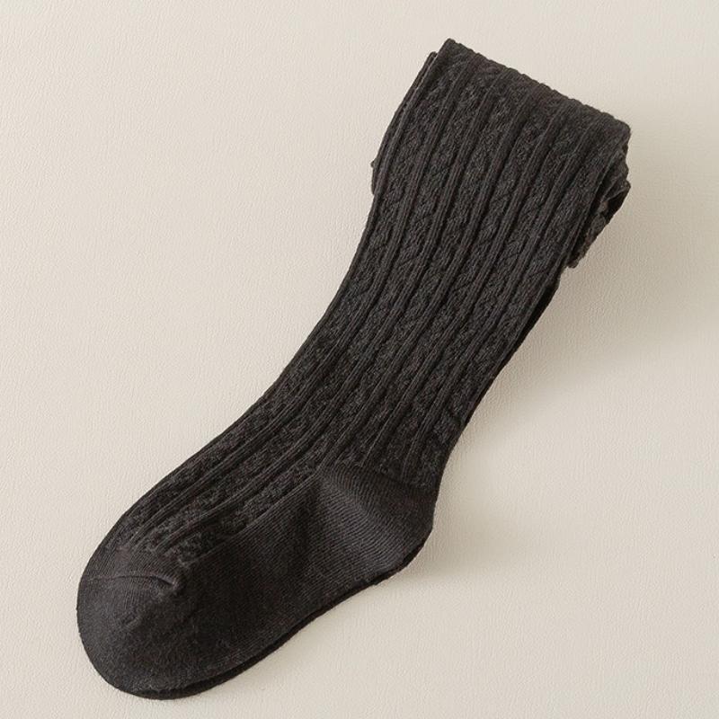 Eleganckie, dziewczęce rajstopy Chic Simplicity Kids Girl w jednolitym kolorze, modne, koreańskie legginsy, pończochy, jesień, wiosna, grube, bawełniane rajstopy