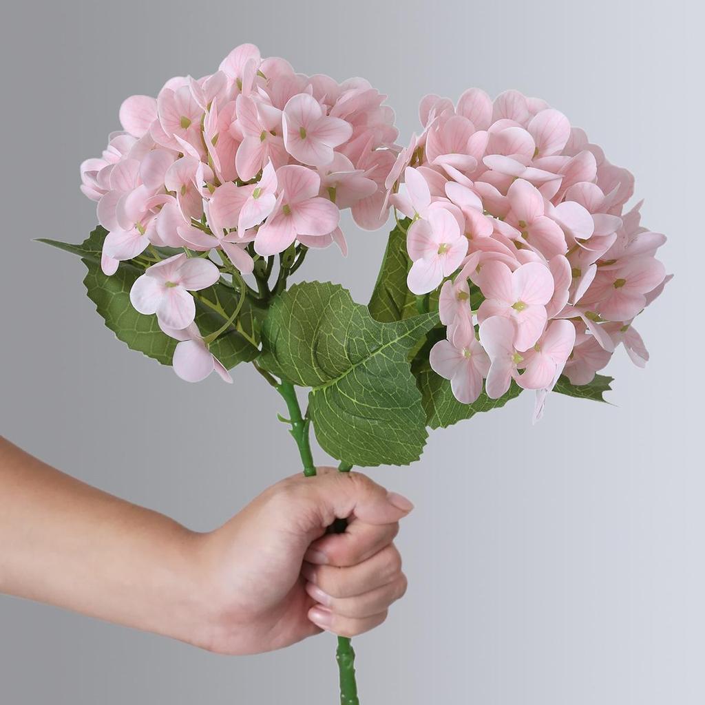 3D Hand-Feel Hydrangea, 72 Petal Simulation Flower for Hotel Decor, Floral Art, Wedding Arrangements