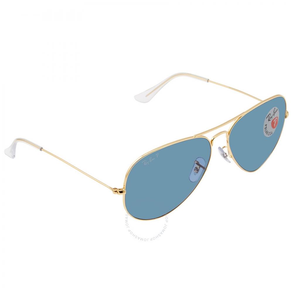 

Поляризованные синие солнцезащитные очки-авиаторы Ray Ban RB3025 9196S2 62
