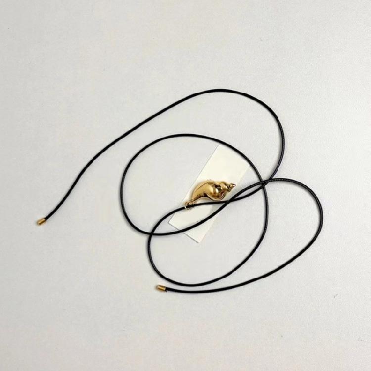 Conch Charm Necklace Rope Necklace Adjustable Chain Necklace Unique Conch Necklace Neck Jewelry for Various Occasion