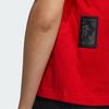 New Adidas FW23 Drop Shoulder Sleeve T Shirt Women's Light Scarlet IZ3139