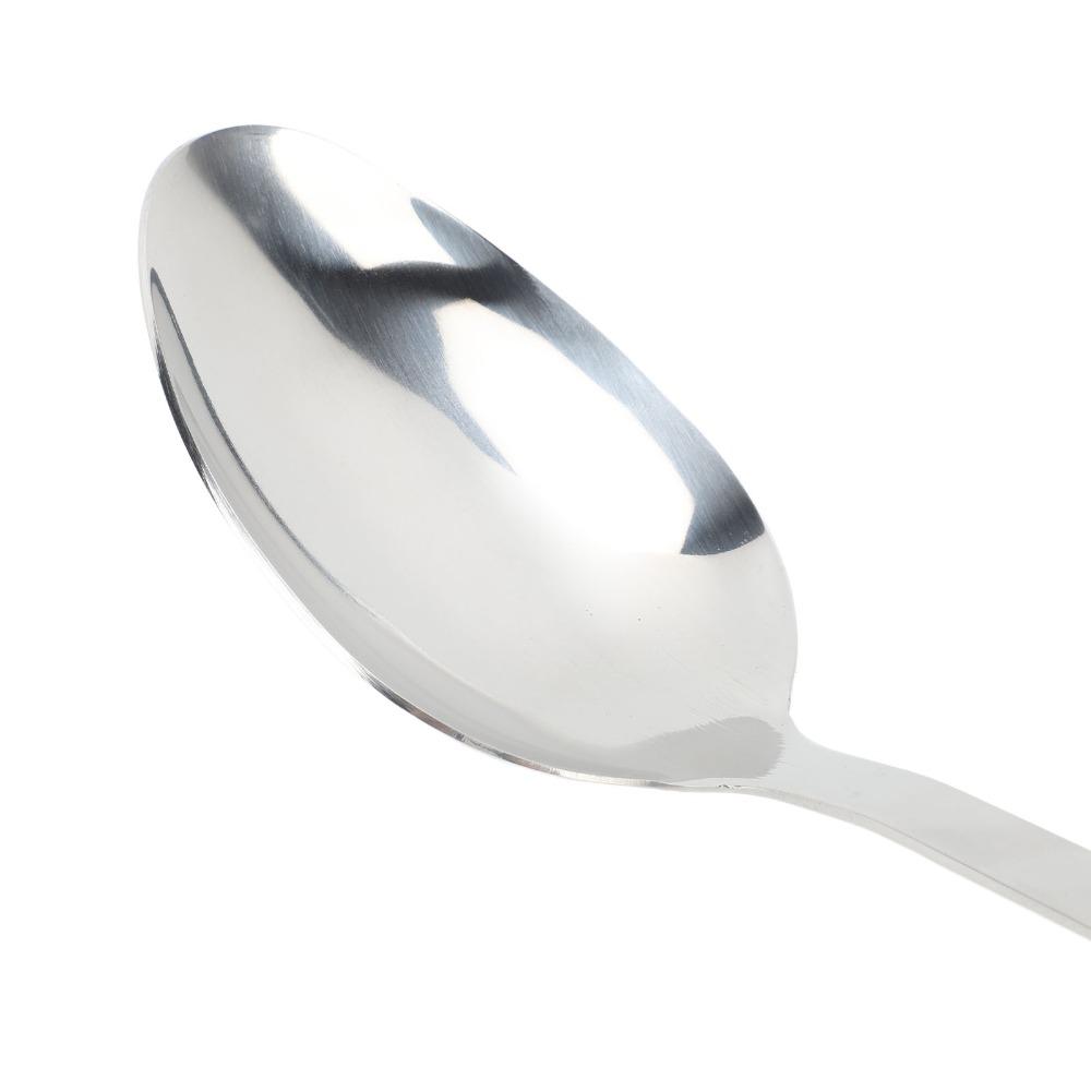 Silicone/Steel Handle Long Handle Spoon 304 Rustless Dinner Scoop Soup Ladle Buffet Serving
