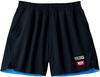VICTAS Table Tennis Pants, Inside Hem Color, Game Pants (INSIDE HEM COLOR GP), Unisex, Black/Turquoise (1051), M622102