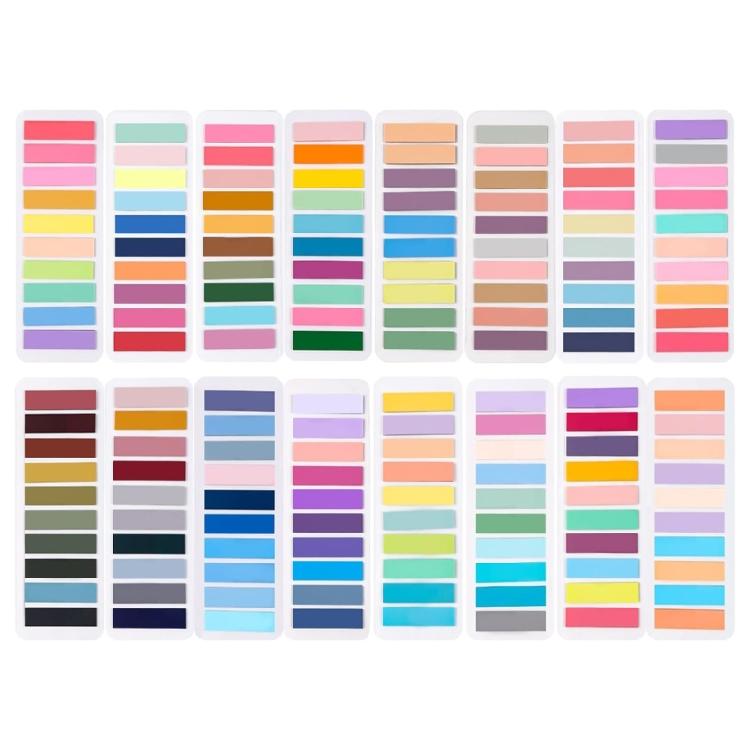 2000-4200Pcs Index Tabs with Binder Ruler Sticky Note Colorful Index Labels for Planner Notebook Calendar Laptop