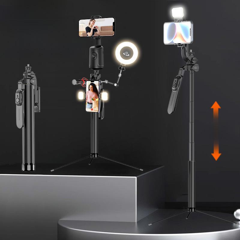 CYKE Selfie Stick & Anti-Shake Retractable Stabilizer with Automatic Face Tracking