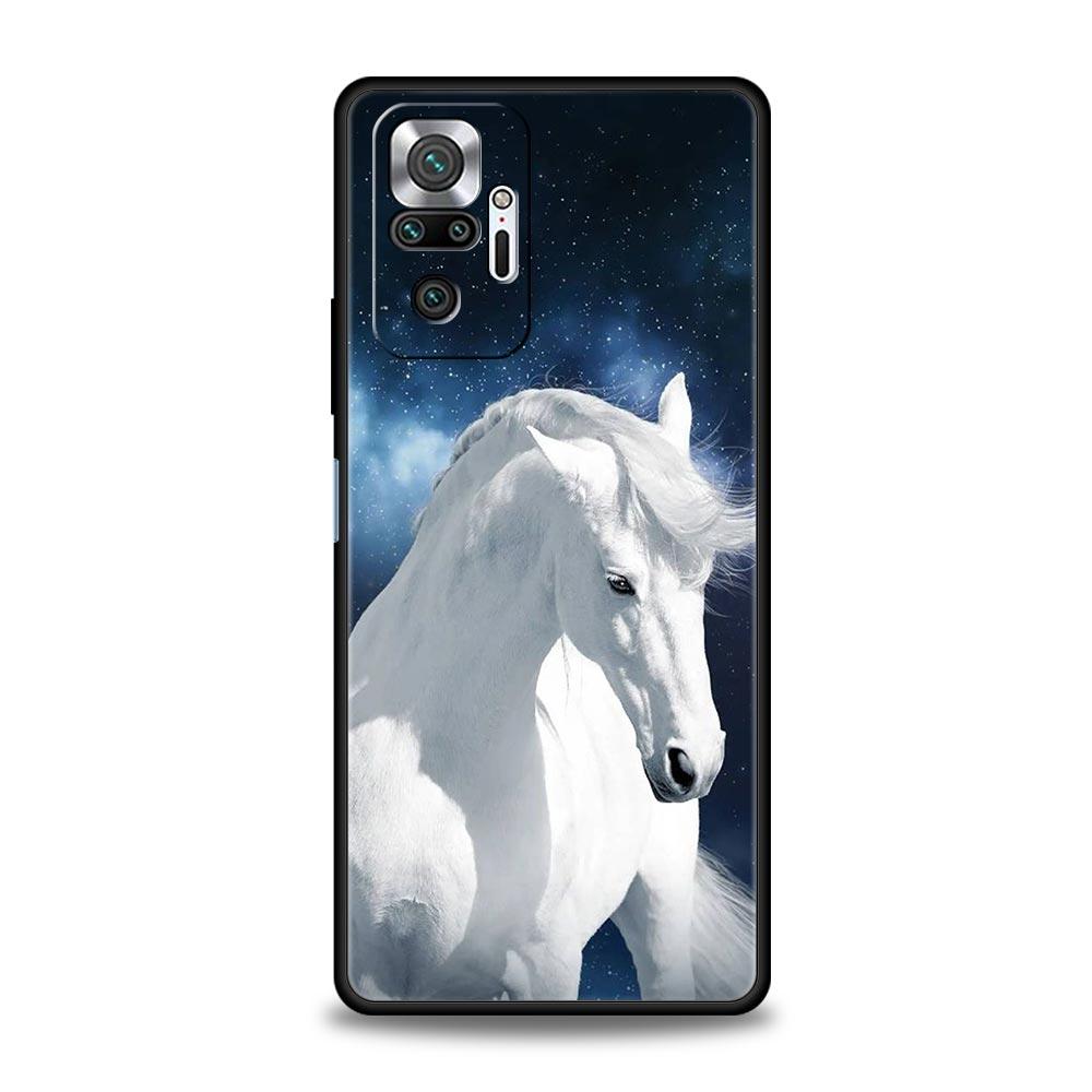 Running Horse Animal Phone Case For Xiaomi Redmi Note 13 12 5G 11 10 Pro Plus 4G 9S 9 8 7 9T 13C 10C 9C 9A Soft Silicone Cover