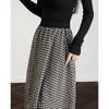 Demana Women's Striped Lantern Midi Skirt