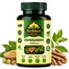 Vedbhuti Ashwagandha Capsules 500mg for Stress Relief, Energy & Better Sleep - Pure Ayurvedic Root Extract | Vegan, Non-GMO Supplement for Men &