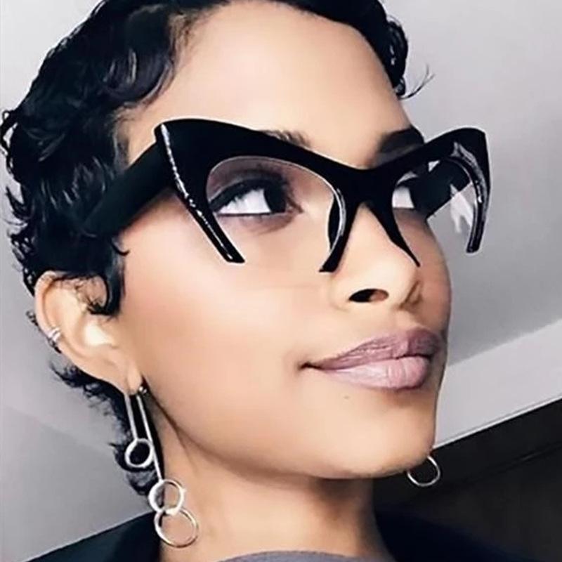 European American Style Women Glasses Frame Cat Eye Shape Blue Light Blocking Woman Glasses High Quality Glasses Women