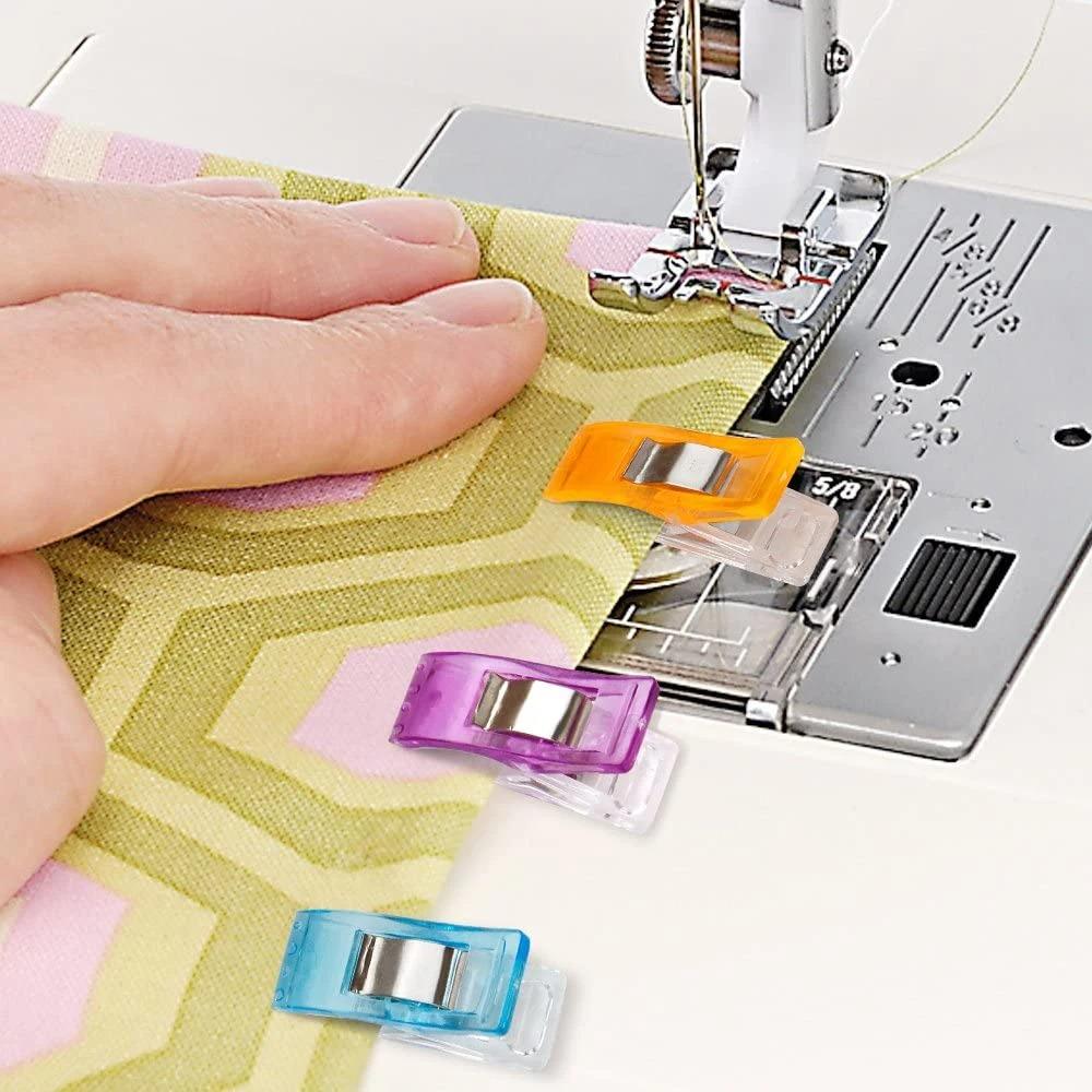 10/20/50 PEZZI Clip da Cucito Clip di Plastica Multiuso Morsetti per Tessuto Morsetti per Quilting Cucito Artigianato Colori Assortiti Clip per Legatura Carta