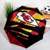 Kansas City Chiefs Pattern Umbrella - Automatic Open/Close, Compact 8-Rib Lightweight Umbrella Essential for outdoorPicnic Accessory Fan Gifts