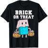 Klocki Budowlane Halloween Cukierek albo Psikus Dzieci Mistrz Budowniczy Koszulka
