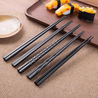 1 Paar japanische Essstäbchen, Legierung, rutschfeste Sushi-Essstäbchen-Set, chinesisches Geschenk