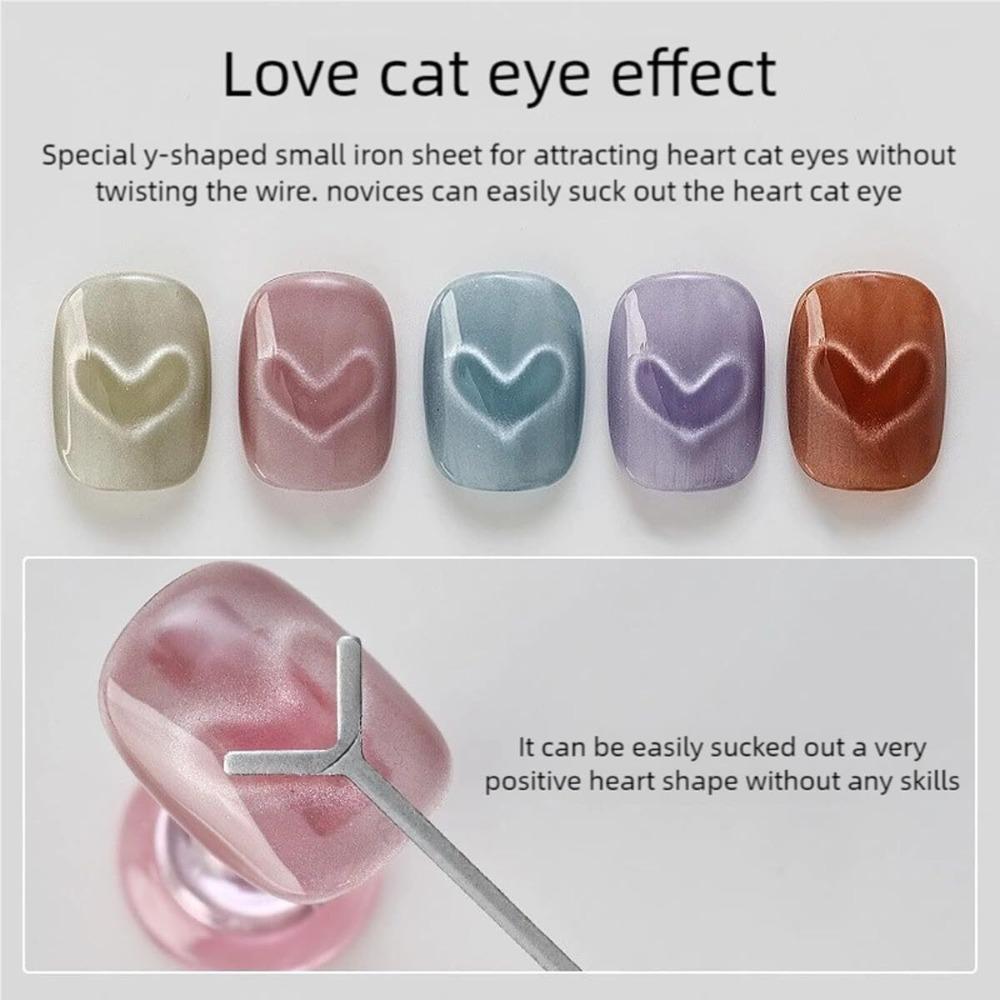 Iron Cat Eye Magnet for Nails Rabbit Shaped Guide Nail Magnet Line  for Nail Art Accessories