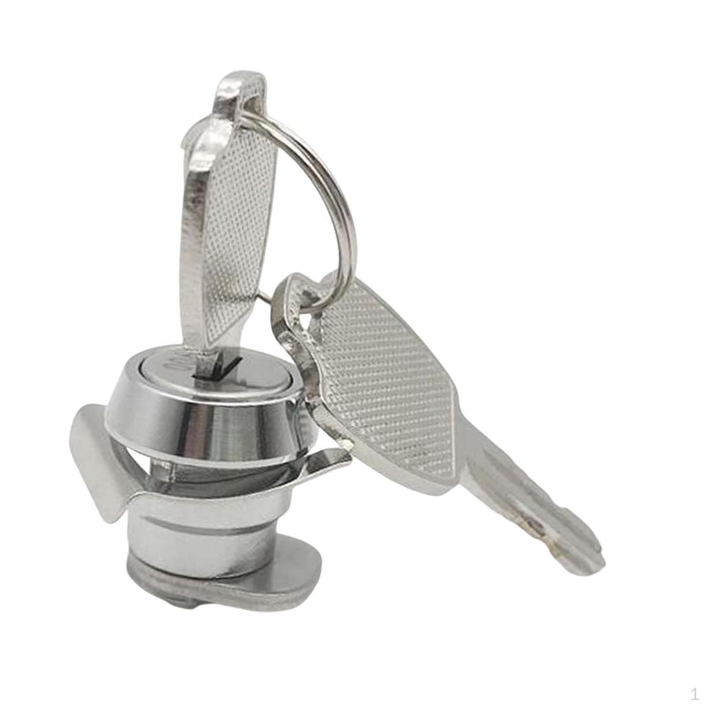 Motorcycle Rear Trunk Lock Cylinder Scooter Fitting Accessories Replacement 20mm Flat