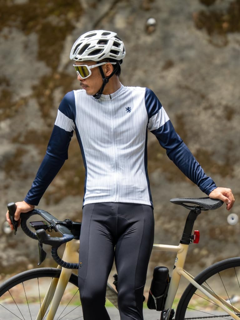 Lion de Kapelmuur Cycling Long Sleeve Jersey, Printed Windglass, Gray, Size XS