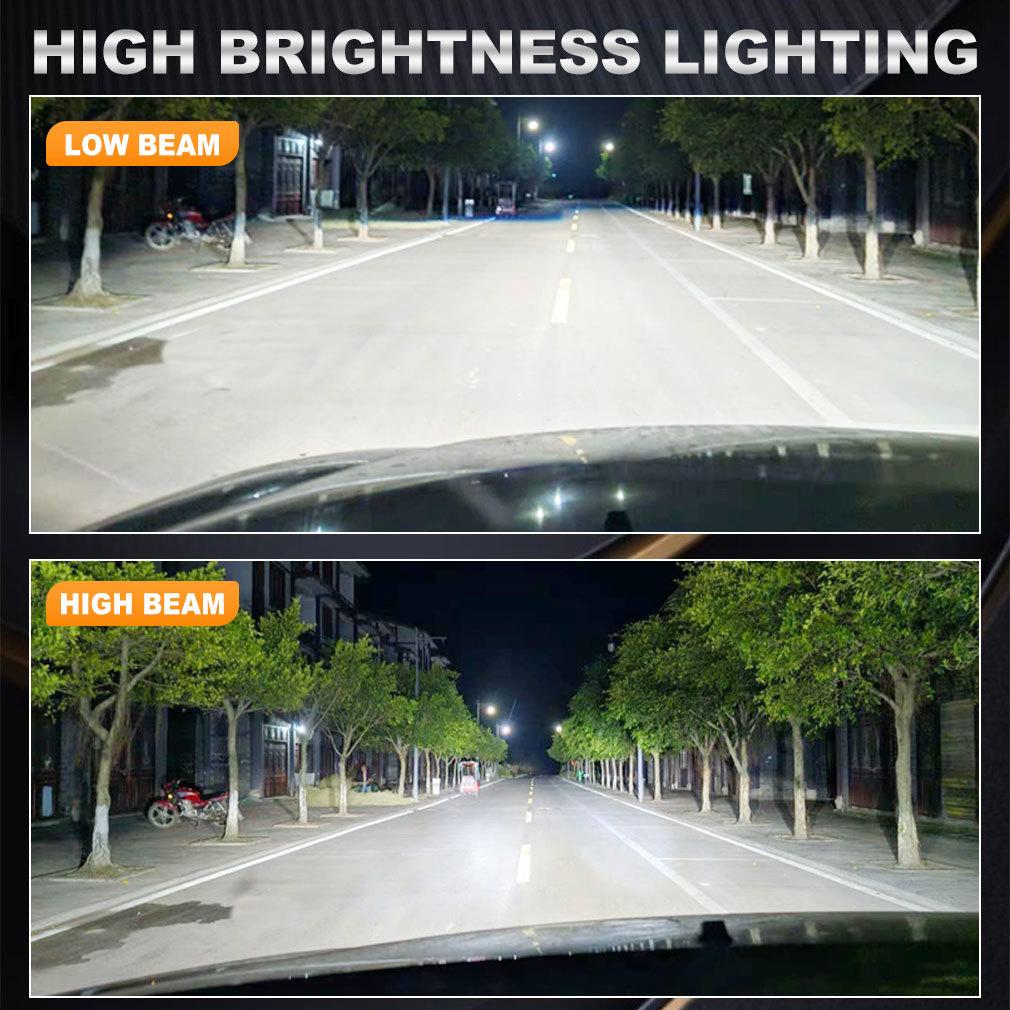 2Pcs 3D LED H7 Headlight Bulbs Canbus No Errors 6 Sided 1:1 Super 360 H7 Plug and Play Mini HeadLamp Size Wireless with Fan CSP Turbo Lamp 6000K 12V