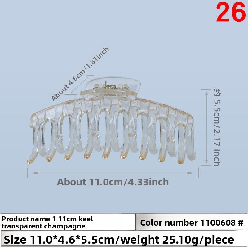 

Large Lady s Plastic Hair Gripper Rubber Paint Bath Gripper Versatile Anti-slip Claw Gripper