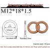 Annealed Red Copper Gasket Washer Pad for Sealing Fastener, M4-M34