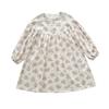 Autumn Forest Print Long Sleeve Dress for Girls - Casual Loose Fit Skirt for Toddlers & Children