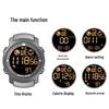Men's Waterproof Bluetooth Smart Sports Watch with Heart Rate Monitor and Remote Control Camera.