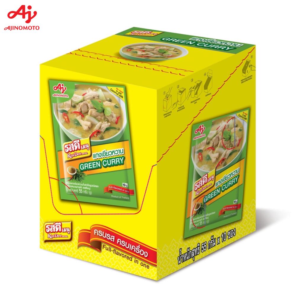 

Меню Ajinomoto RosDee, Тайское зеленое карри, Насыщенный вкус в одном, 55 г 1 шт / 3 шт / 10 шт - Тайский 55 g x 10 pcs