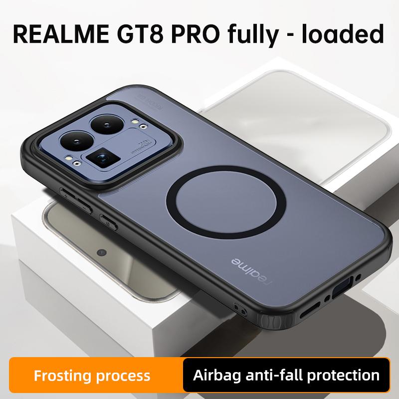 For Realme GT8 and Realme GT8 Pro Case Frosted Semi-transparent Baby Skin Touch Raised Camera Lens Lips Guard Hybrid Soft Cover
