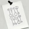 Key Shape Cutting Dies Scrapbooking Templates Carbon Steel Die Cut Templates for Card Making Packaging