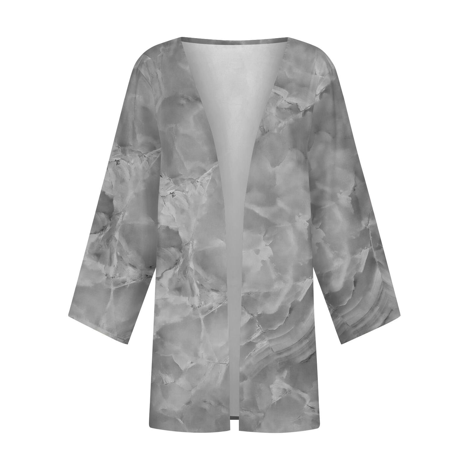 Женская повседневная модная легкая куртка средней длины с принтом в стиле ретро — фото 3