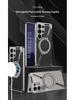 Samsung S25 Ultra Protective Case with Magnetic Rotating Stand – Anti-fall, Electroplated Leather Cover