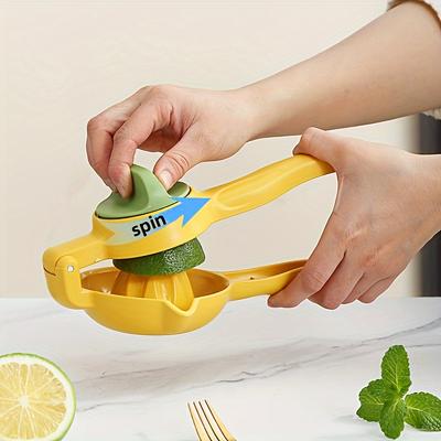 Manual Citrus Juicer Multifunctional Plastic Lemon Squeezer with Orange/Grapefruit Compression Durable Fruit Press Kitchen Gadget for Home Use