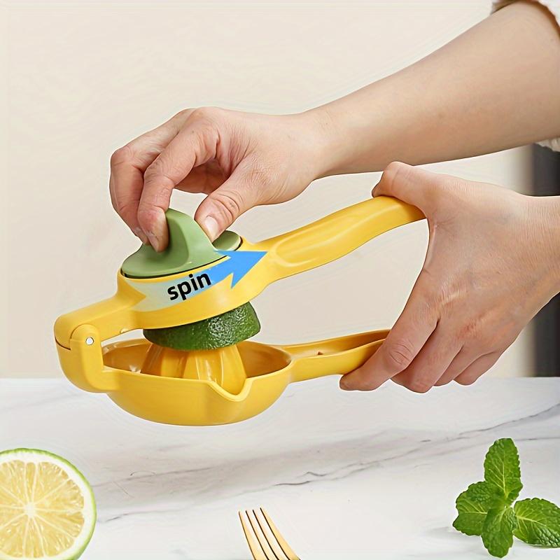 Manual Citrus Juicer - Heavy-Duty PVC Citrus Fruit Press with Non-Slip Base, Large Capacity for Oranges, Lemons, Grapefruits, Pomegranates